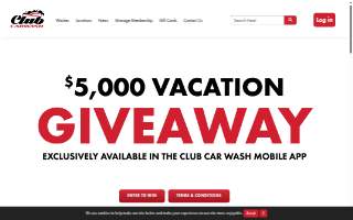 Club Car Wash of Bloomington website