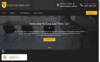 Cox Law Firm, LLC of Bloomington website