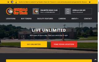 Gorilla Car Wash website