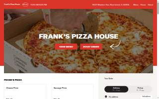 Frank's Pizza House website