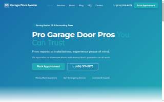 Avalon Garage Door website