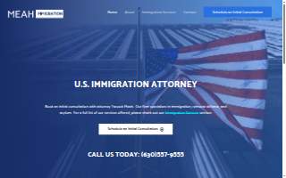 Meah Immigration Law Office, P.C. of Bloomingdale website
