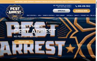 Pest Arrest Pest Control of Bolingbrook website