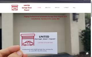 United Garage Door Repair website