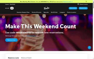 Bowlero Buffalo Grove website