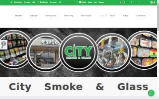 City Smoke & Glass website