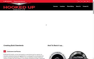 Hooked Up Installs website