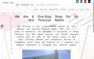 Haj Financial Inc. website