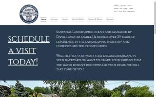 Santana's Landscaping website