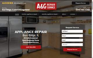 A&G Repair Service website