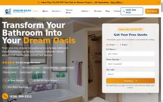 Dream Bath Solutions website