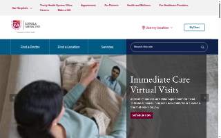 Loyola Medicine | Immediate Care - Burr Ridge website
