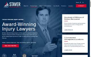 Staver Accident Injury Lawyers, P.C. website