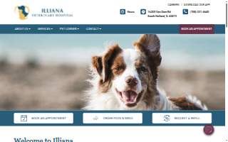 Illiana Veterinary Hospital of Calumet City website