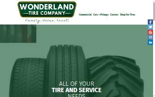 Wonderland Tire - Calumet City website