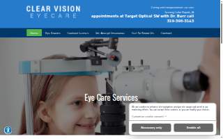 Clear Vision Eye Care website