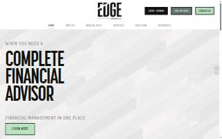 Edge Financial Advisors website