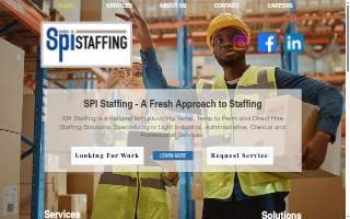 Spi Staffing of Carol Stream website