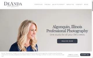 DeAnda Photography website