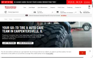 Firestone Complete Auto Care of Carpentersville website