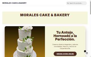 Morales Cake & Bakery website