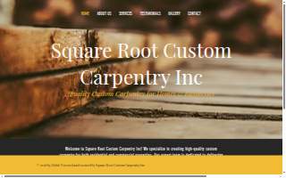Square Root Carpentry Inc website