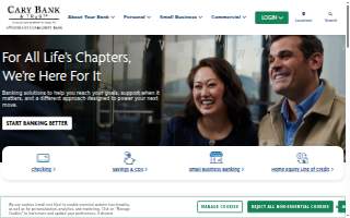 Cary Bank & Trust website