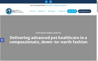 Cary Grove Animal Hospital website