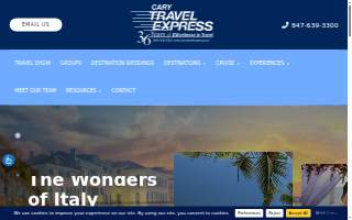 Cary Travel Express website