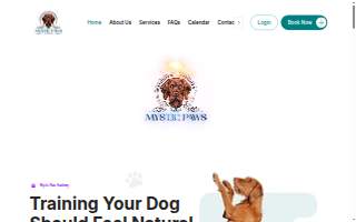 Mystic Paws Academy of Cary website