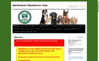 Northwest Obedience Club of Cary website