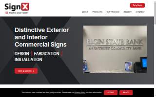 SignX website