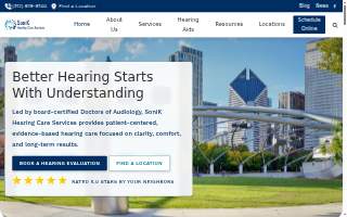SoniK Hearing Care Services website