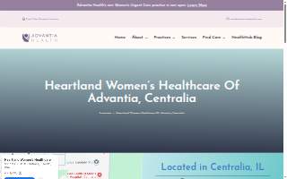 Heartland Women's Healthcare website