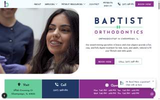 Baptist Orthodontics website