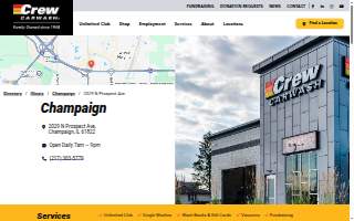 Crew Carwash of Champaign website