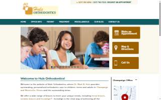 Huls Orthodontics of Champaign website