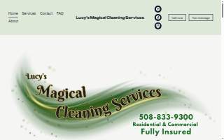 Magical Cleaning Services website