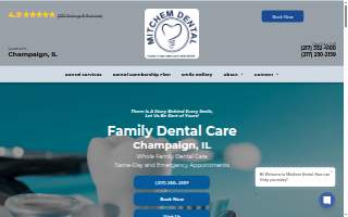 Mitchem Dental of Urbana website