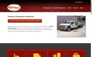 Tatmans Towing of Champaign website