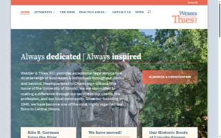 Webber & Thies, P.C. website