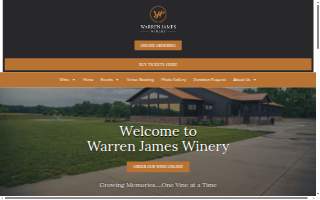 Warren James Winery website