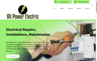 All Power Electric, Inc; website