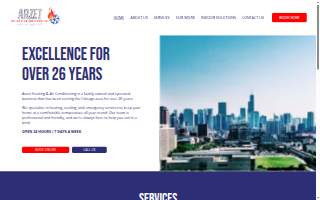 Arzet Heating & Air Conditioning, Inc. website