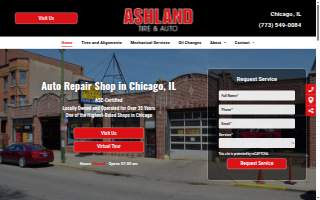 Ashland Tire & Auto website
