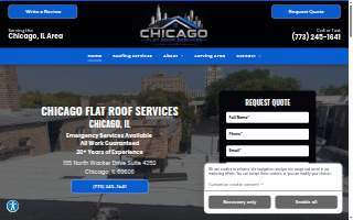 Chicago Flat Roof Services website