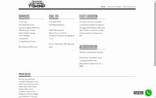 Chicago Northwest Towing Inc website