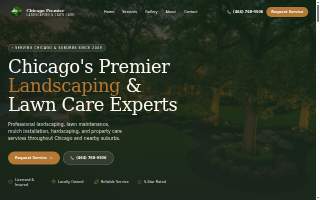 Chicago Premier Landscaping & Lawn Care website