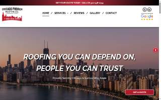 Chicago Premier Roofing website