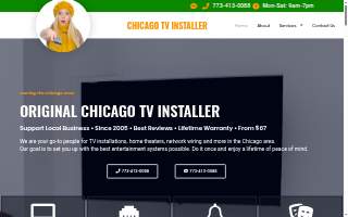 Chicago TV Installer website